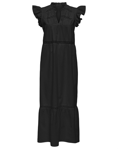 Only - Sunny Frill Kjole - Black